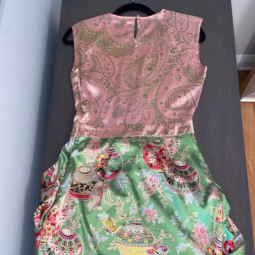 Vintage Vertigo Silk Dress